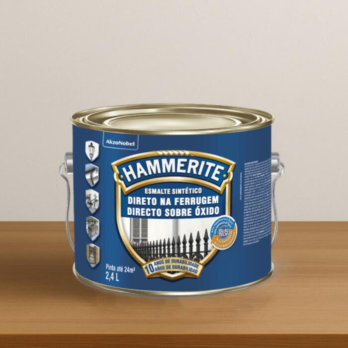 Esmalte Sintético Hammerite Brilhante Coral Branco 2,4L