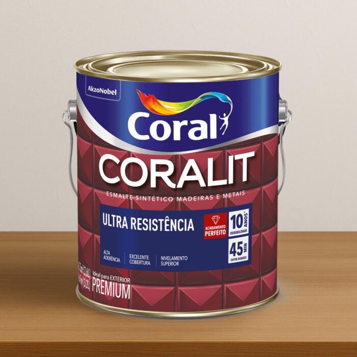 Esmalte Sintético Coralit Fosco Ultra Resistente Branco Neve 3,6L