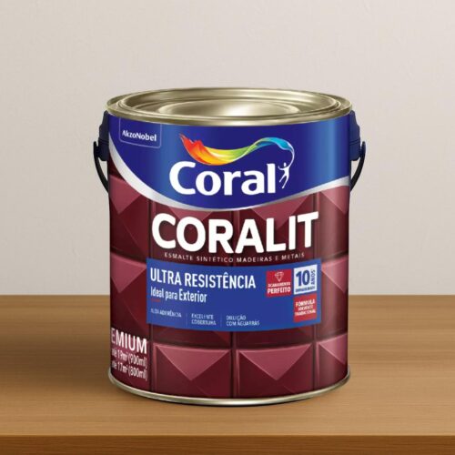 Esmalte Sintético Coralit Fosco Ultra Resistente Branco Neve 900ml