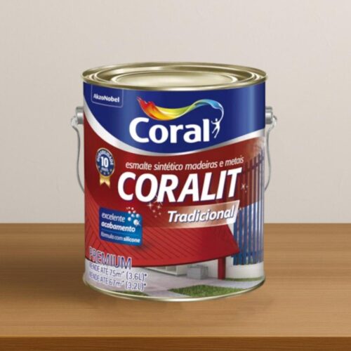 Esmalte Sintético Coralit Alto Brilho Ultra Resistente Branco Neve 3,6L