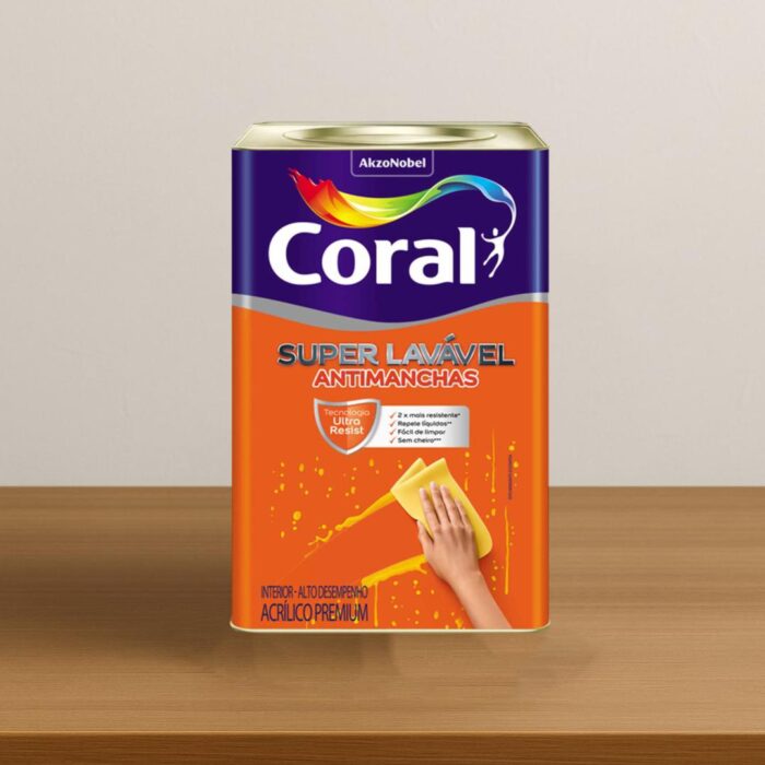 Tinta Acrílica Super Lavável Coral Branco Neve 18L