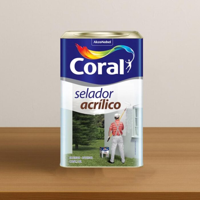 Selador Acrílico Coral 18L Branco Pré Pintura