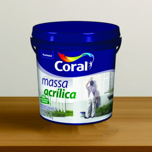 Massa Acrílica Coral 5,7 KG Branco Pré Pintura