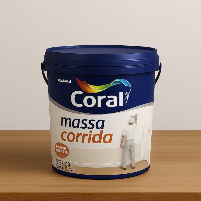 Massa Corrida Coral 5,7 KG Branca Pré Pintura
